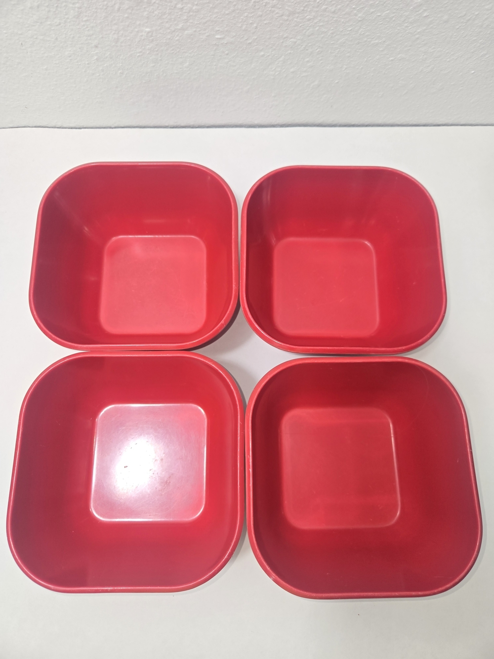 Target Home 6 -inch Red Square Melamine Bowls - Set of 4